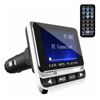 1,44-дюймовый Bluetooth-совместимый MP3-плеер, Беспроводной FM-передатчик, радиоадаптер, автомобильный пульт дистанционного управления USB