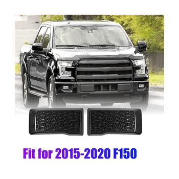 1 пара накладок для защиты переднего бампера из углеродного волокна, накладка на Ford F150 2015-2020, Замена экстерьера Слева и справа