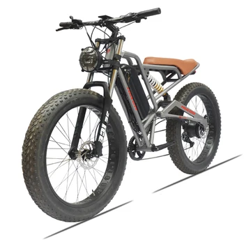 2023 Hulda TX50-7S 48V 750W 20/26-дюймовая колесная пара snow fat tire с полной подвеской ретро алюминиевый велосипед с электрическим приводом e bike