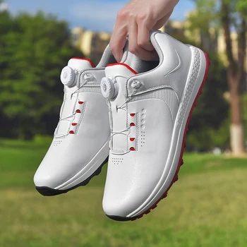 2023 Новая мужская обувь для гольфа большого размера 39-48 Комфортная обувь для тренировок по гольфу Белая Классическая спортивная обувь для ходьбы