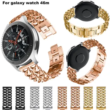 22 мм Женский Бриллиантовый Ремешок Для Samsung Samsung Galaxy Watch 46 мм Gear S3 Металлический Браслет Ремешок Для Huawei watch GT 42 мм 46 мм
