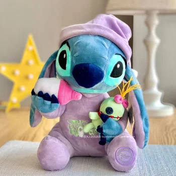 28 см Disney Lilo & Stitch Мягкие Плюшевые Игрушки Ограниченное Издание Детская Бутылочка Стежка Плюшевая Кукла Креативная Кавайная Плюшевая Игрушка Подарки На День Рождения