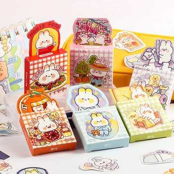 56 упаковок оптом Наклейки Cute Pets kawaii, наклейки в штучной упаковке, декоративные наклейки из мультяшных материалов, 6 моделей