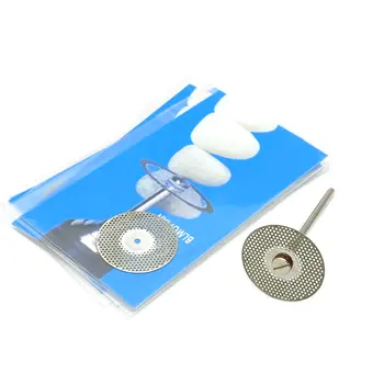 5шт стоматологический двусторонний алмазный отрезной диск 0,25 мм для отделения полироли для отбеливания керамических зубов