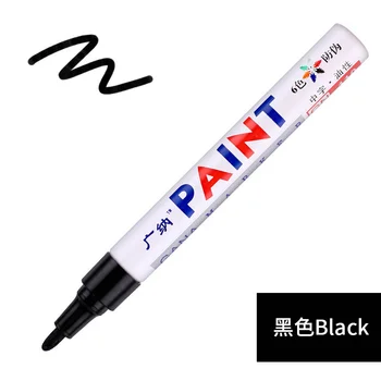6шт Средство для очистки краски, ручка для масляной покраски колесных шин, автоматическая полировка резиновых шин, металлический перманентный маркер, граффити, царапины, влажный воск