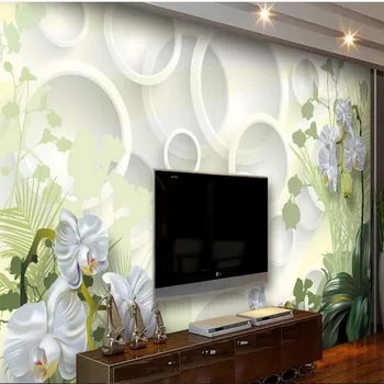 beibehang большие фрески цветы Кливии 3D фоновая стена гостиная диван фоновая стена нетканые материалы экологические обои