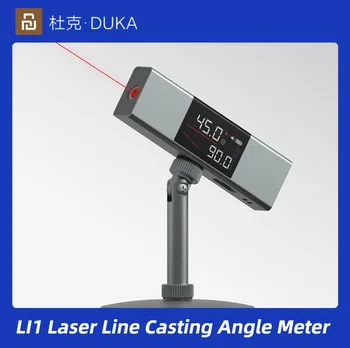 Duka LI1 Двусторонний Лазерный Транспортир Цифровой Инклинометр Для Измерения Угла Лазерная Линейка Type-C Инструменты Для Измерения Заряда HD Экран