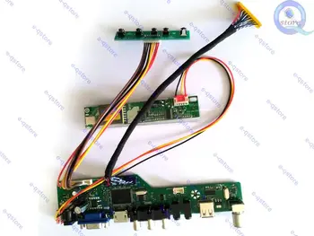 e-qstore:Утилизация И Повторное Использование LTM15C503 Панель Ноутбука Экран-ЖК-Контроллер Lvds Драйвер Инвертирующей платы Комплект Мониторов HDMI-совместимый VGA AV