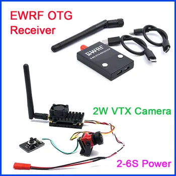 EWRF 5.8G 48CH OTG Приемник UVC с Камерой 2000 МВт VTX и Starlight HDR OSD 1200TVL fpv камера с Объективом 1,66 мм для Радиоуправляемых Игровых Деталей