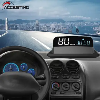 HUD Зеркальный Головной дисплей USB GPS Умный автомобильный Проектор Скорости На Ветровом стекле 12V/24V Работает со всеми автомобильными Спидометрами KMH/KPM Автомобильные аксессуары