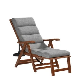 Hxl, летнее бамбуковое кресло для отдыха, складной обеденный перерыв, подходит для пожилых людей, спинка дивана