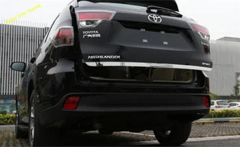 Lapetus Задняя Дверь Багажника Задняя Нижняя Накладка С Серпантином Подходит Для Toyota Highlander KLUGER 2014-2019 Из Нержавеющей Стали
