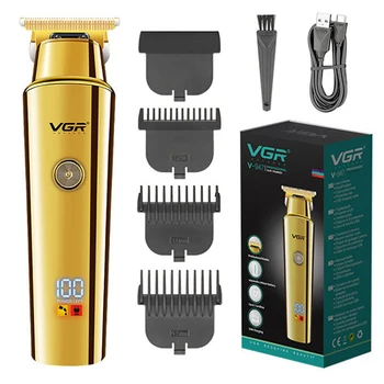 VGR Электрический Триммер для волос Аккумуляторная Машинка для стрижки бороды для мужчин Машинка для стрижки волос Перезаряжаемая