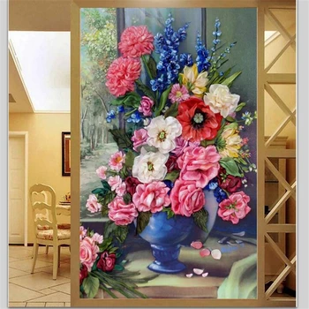 Wellyu Обои на заказ 3D Papel de parede Европейский эстетический натюрморт ваза для цветов обои ТВ Фон обои Papier Peint