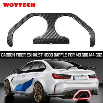 Wovtech Auto Carbon Fiber Для Губ Заднего Бампера Вентиляционное Отверстие Разветвитель Выпускной Дефлектор Вытяжного Колпака BMW M3 G80 M4 G82