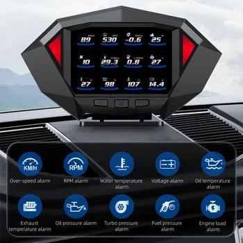 Автоматический головной дисплей HUD OBD 2 II Автомобильный проектор GPS, головной дисплей Hud, Спидометр, двухсистемная автомобильная электроника, аксессуары