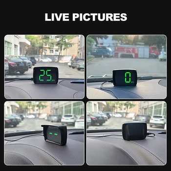 Автоматический умный спидометр Подключи и играй GPS Датчик скорости Цифровой головной дисплей для автомобильных запчастей для автомобилей Автомобильные аксессуары