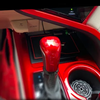Аксессуары для укладки салона автомобиля, крышка головки переключения передач, накладка, рамка, наклейка для украшения, подходит для Toyota Camry 2018 2019 2020
