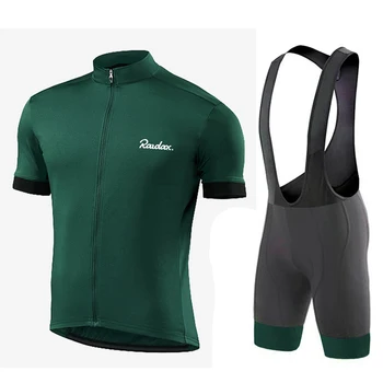Велосипедная майка 2023 Team Raudax Мужской велосипедный комплект Гоночная велосипедная одежда Костюм Дышащая одежда для горных велосипедов Спортивная одежда
