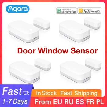 Датчик Двери-окна Aqara Smart Door Sensor Mini Функция Zigbee Пульт Дистанционного Управления Сигнализацией Безопасности Mi Home Apple Homekit