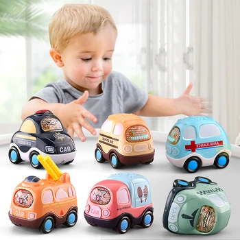 Детская модель автомобиля, милый игрушечный грузовик, машинка для мальчика со светомузыкой, Инженерные пластмассы, Горячие транспортные средства, образование, подарки на 3 года