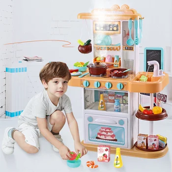 Детский игровой домик для кухни, игрушки, столовая посуда, притворяющаяся едой, Мини-пластиковый кухонный набор для приготовления пищи, игрушки, детские подарки