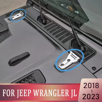 Для Jeep Wrangler JL 2018 2023 Автомобильная Передняя Крышка Машины Шарнирная Крышка Наклейки Отделка Аксессуары Декоративные Детали 2019 2020 2021 2022