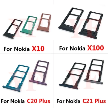 Для Nokia C20 Plus C21 Plus X5 X10 X20 X100 Слот для SIM-карты, держатель для адаптера, Запасные части