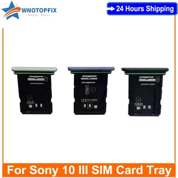 Для Sony Xperia 10 III Лоток для держателя SIM-карты Слот для держателя лотка для карт Адаптер для Sony 10 III Запчасти для лотка для SIM-карты