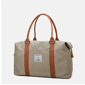 Женская дорожная сумка Сумка для хранения багажа на короткие расстояния Сумка большой емкости Женская легкая дорожная сумка из ткани Оксфорд