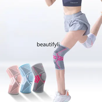 Женская спортивная одежда для бега на тонкой скакалке для коленной чашечки, профессиональный защитный рукав для суставов, теплое защитное снаряжение для колен