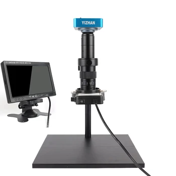 Камера для цифрового микроскопа с разрешением 4K HD, интерфейс HD-MI, передача по USB, 180-кратный объектив со светодиодной подсветкой, экран дисплея для ремонтного припоя