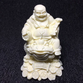 Китайская золотая жаба Смеющаяся статуя Будды Модель украшения буддийская фигурка статуя Аксессуары для украшения дома Статуя Фэн-шуй