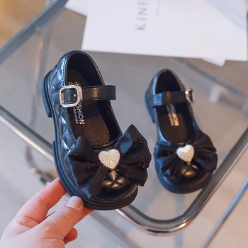 Кожаная обувь для девочек ясельного возраста Mary Janes Chaussures Enfant Garçon Sapato Infantil Menina Princess для девочек на плоской подошве с