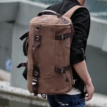 Корейская версия холщового рюкзака, мужской модный студенческий школьный рюкзак, Молодежная дорожная сумка для путешествий, компьютерные рюкзаки большой емкости