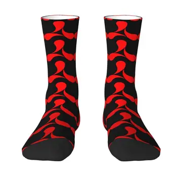 Красные кремовые мужские и женские носки для экипажа в стиле поп-рок, Унисекс, милые носки для девочек на весну, Лето, осень, зиму