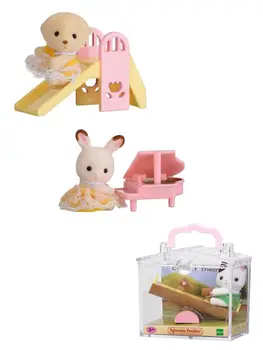 Кукольный домик Sylvanian Families, пушистые мини-фигурки для малышей, коллекция игрушек для девочек 4 см, новые аксессуары в коробке