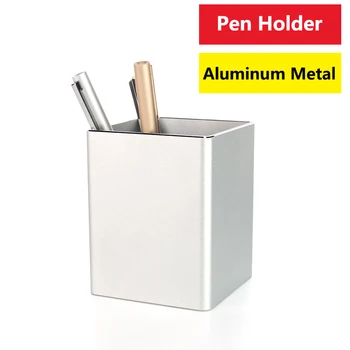 Металлический держатель для ручек, карандашей, настольный/алюминиевый Органайзер для принадлежностей и чашек, стационарный Прочный