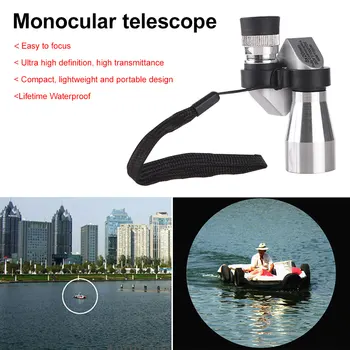 Мини Карманный Монокуляр с оптическим прицелом, HD Монокуляр ночного видения, 96 м/1000 м, Открытый Кемпинг, Охотничий телескоп