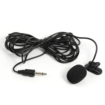 Мини-Проводной Внешний Микрофон С защитой от шума Автомобильный Внешний Микрофон Громкой связи для Автомобильного DVD-GPS-Плеера