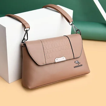 Модная квадратная сумка для женщин 2023, Новые сумки через плечо бренда Luxuy, Высококачественные Кожаные сумки, дизайнерские женские сумки через плечо, Основной