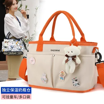 Модная сумка для мамы, дорожный рюкзак, сумка для детских подгузников, женский рюкзак большой емкости, принадлежности для мамы и детей, легкая портативная сумка