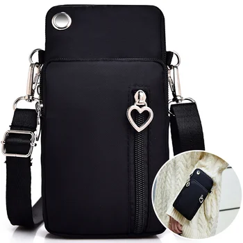 Мужская женская сумка-мессенджер, мини-сумка через плечо, диагональная многофункциональная сумка для мобильного телефона, уличная сумка для наушников, спортивная сумка