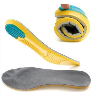 Мужская прокладка для обуви из пены с эффектом памяти, Дышащая, впитывающая пот, Ортопедическая защита дуги, Мягкая Удобная спортивная стелька