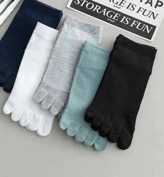 Мужские носки Летние Тонкие Дышащие Сетчатые Носки С Пятью Пальцами, Впитывающие Пот Спортивные Носки Для Бега, Эластичные Короткие Носки до Щиколотки для мужчин