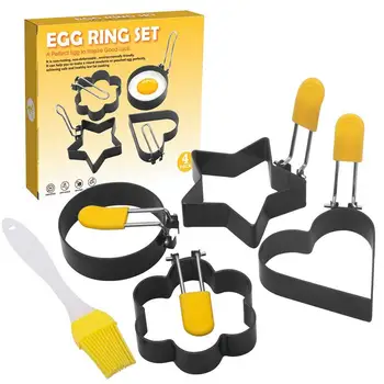Набор форм для яиц, Формирователь блинов для жареного яйца, Форма для омлета, Кольцо для пышек, Форма для хлеба, Инструменты для приготовления яиц, Кухонные Принадлежности