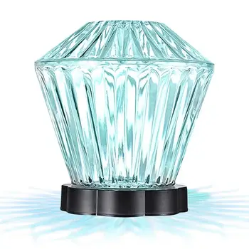 Настольная лампа с алмазными лепестками, акриловые украшения, настольные лампы для спальни, прикроватная тумбочка, хрустальные светильники, Подарочный светодиодный ночник