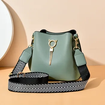 Новая женская сумка-мешок большой вместимости, элегантная и модная сумка через плечо с простой текстурой, сумка через плечо