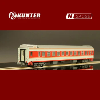 Новая отлитая под давлением модель поезда N в масштабе 1/160 25 г, красно-белая, красиво упакованная, для показа классической коллекции для взрослых, игрушка для мальчика