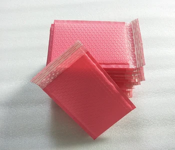 Новое поступление 15x20 + 4 см, 25 шт. /лот, розовые конверты с пузырьковой почтой, мягкая почтовая сумка, самозаклеивающаяся